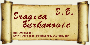 Dragica Burkanović vizit kartica